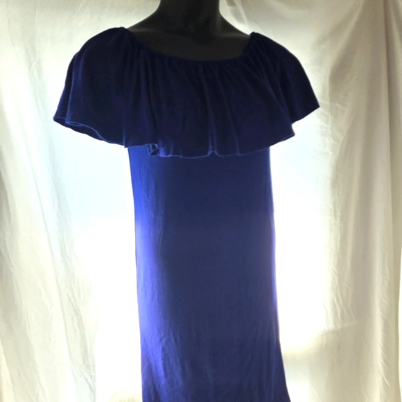 Pretty Blue Ruffle Dress NWT - Picture 8 of 8